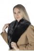 Black mink fur collar